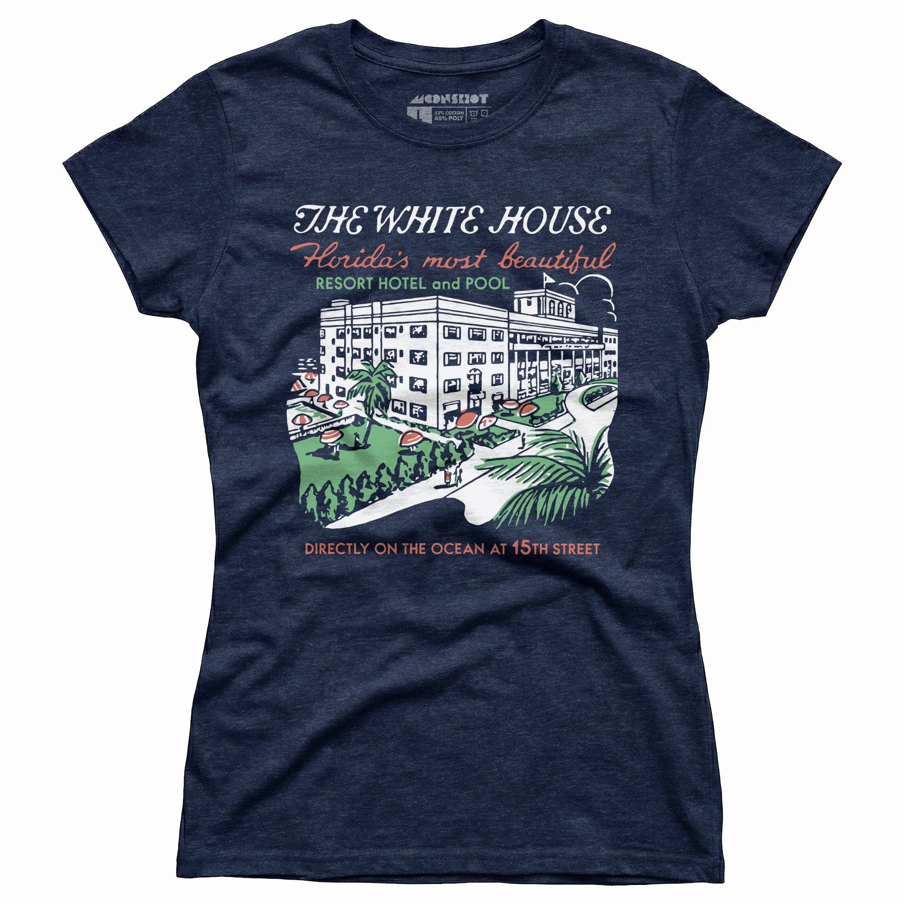 The White House - Miami, FL - Vintage Hotel - Women's T-Shirt