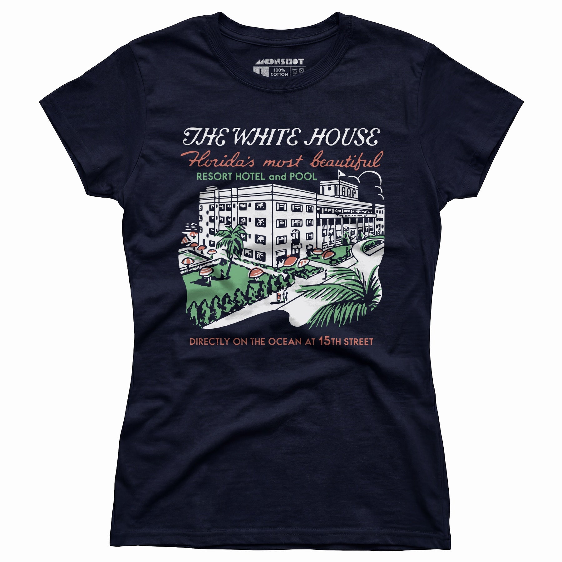 The White House - Miami, FL - Vintage Hotel - Women's T-Shirt