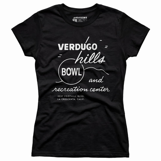 Verdugo Hills v2 - La Crescenta, CA - Vintage Bowling Alley - Women's T-Shirt