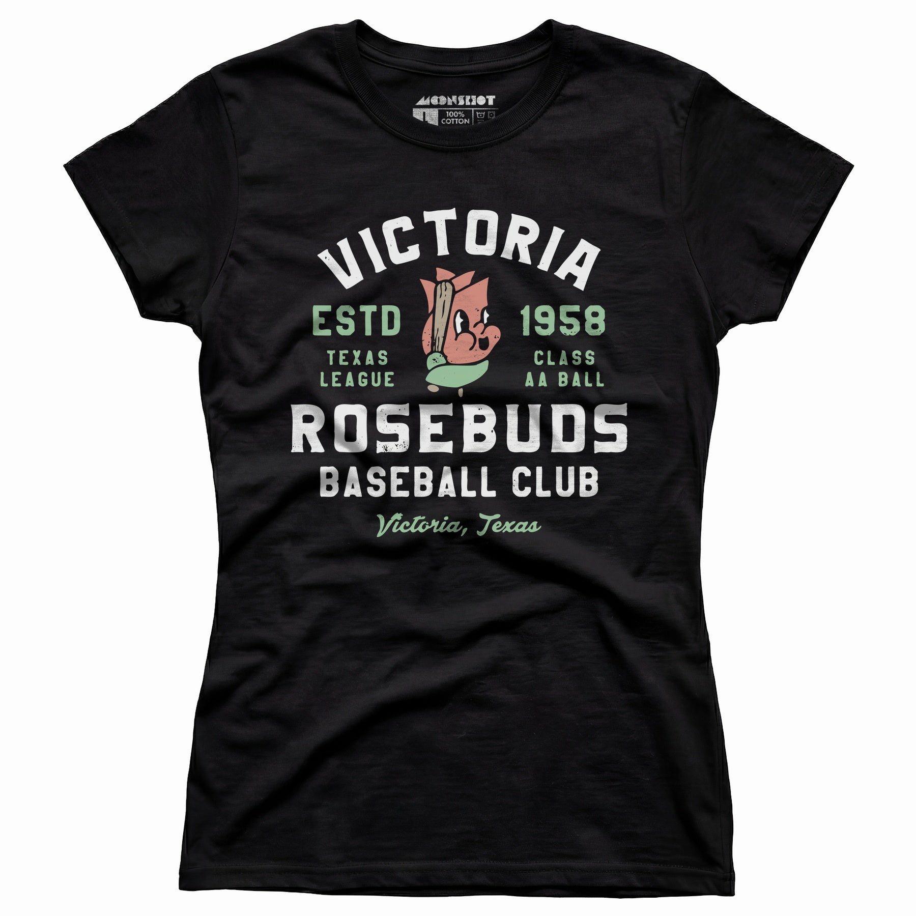 Victoria Rosebuds - Texas - Vintage Defunct Baseball Teams - Women's T-Shirt