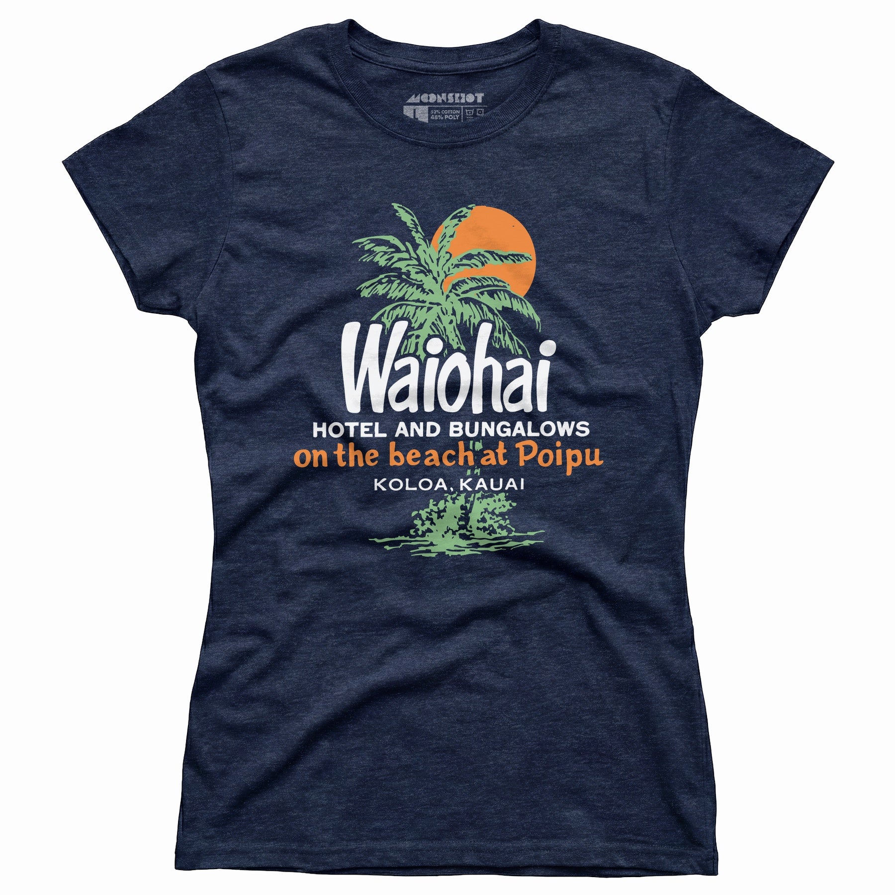 Waiohai Hotel and Bungalows - Kauai, Hawaii - Vintage - Women's T-Shirt