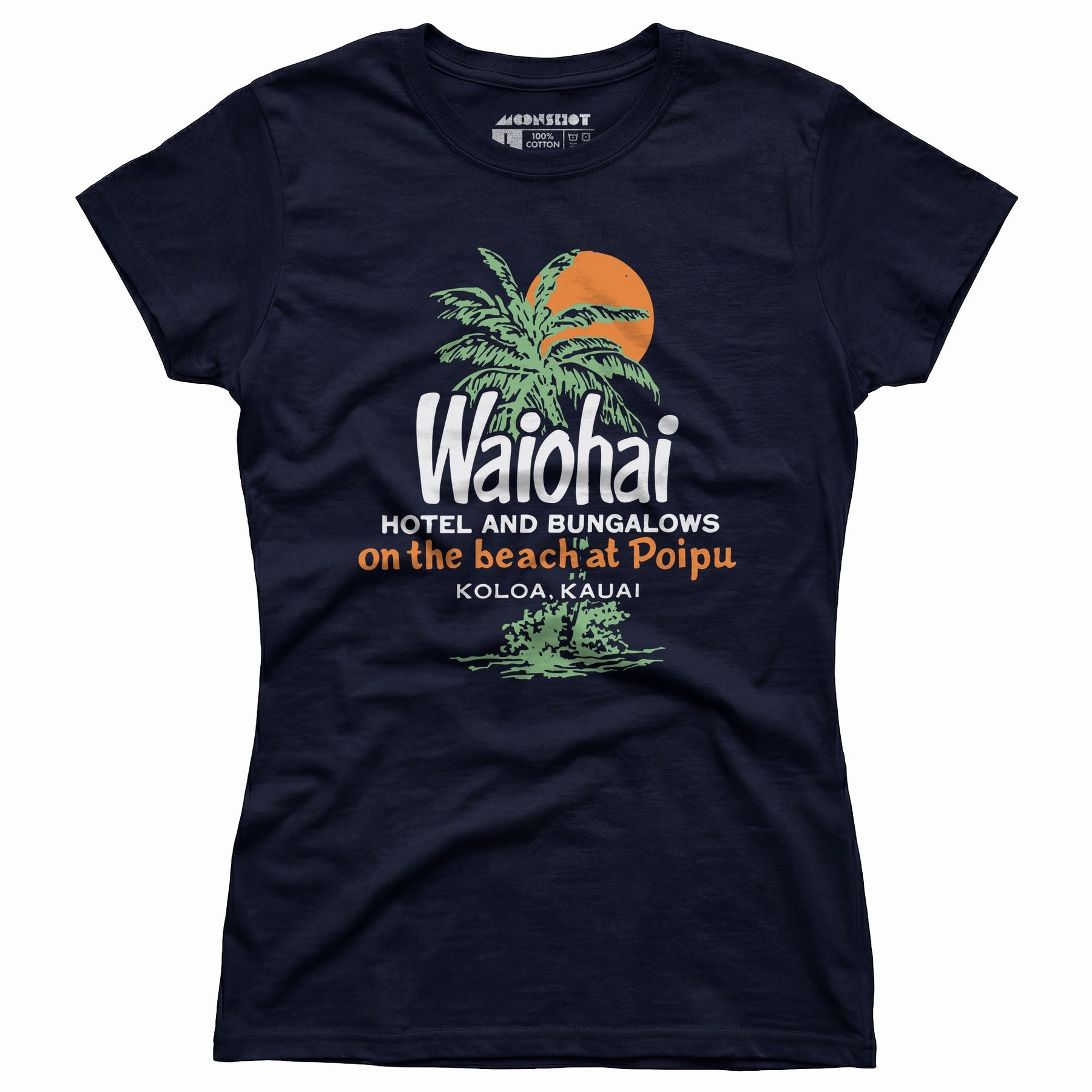 Waiohai Hotel and Bungalows - Kauai, Hawaii - Vintage - Women's T-Shirt