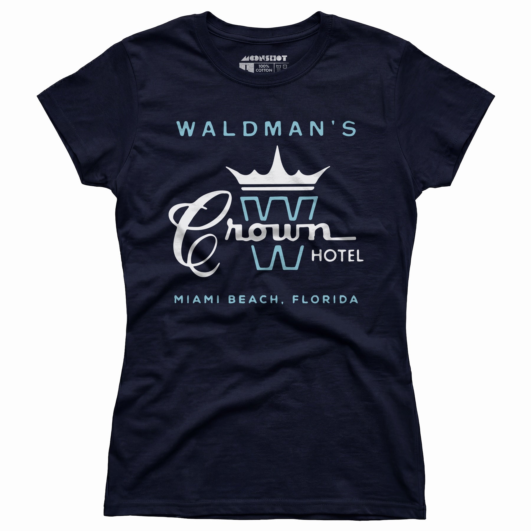 Waldman's Crown Hotel - Miami, FL - Vintage Hotel - Women's T-Shirt