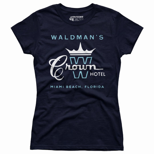 Waldman's Crown Hotel - Miami, FL - Vintage Hotel - Women's T-Shirt