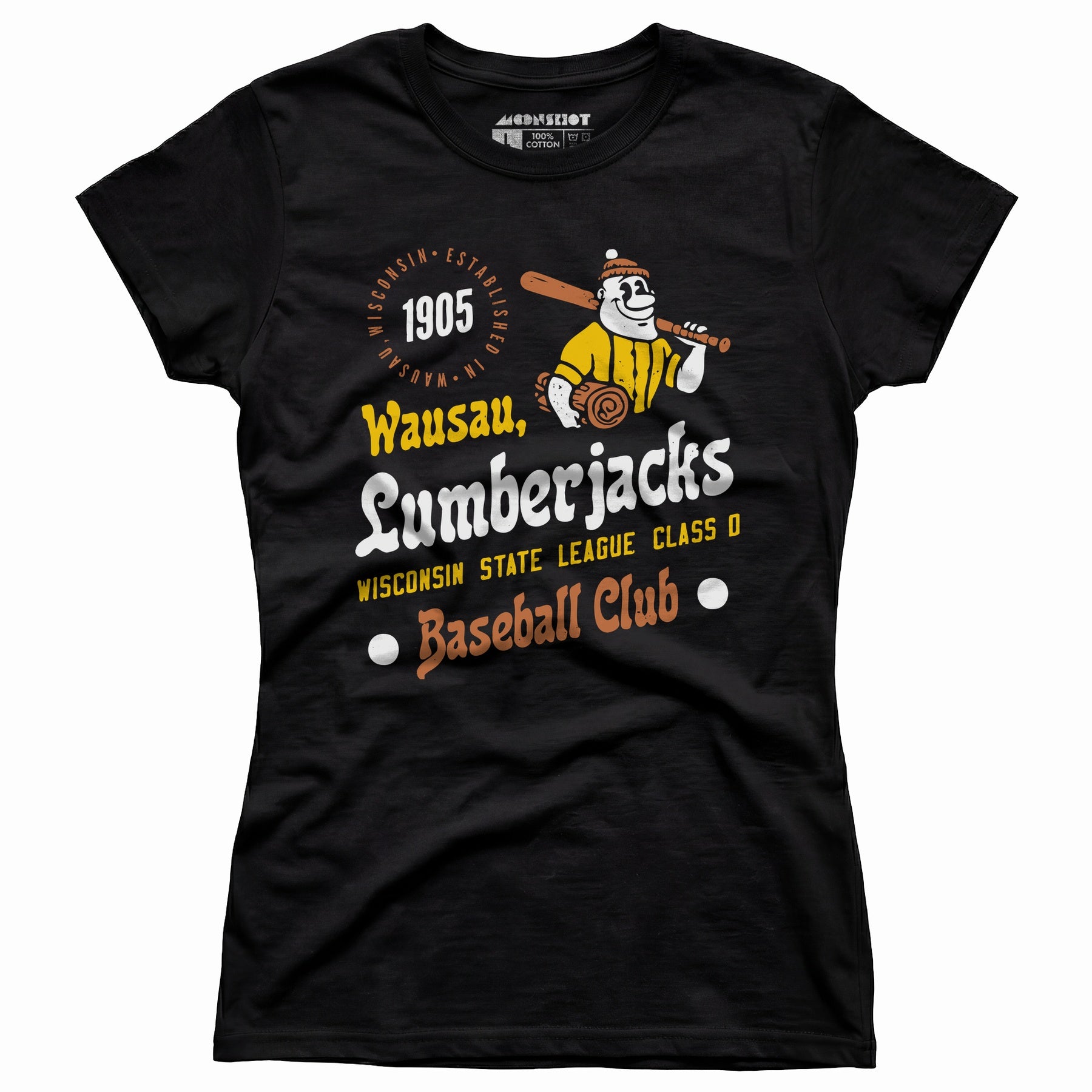 Wausau Lumberjacks - Wisconsin - Vintage Defunct Baseball Teams - Women's T-Shirt