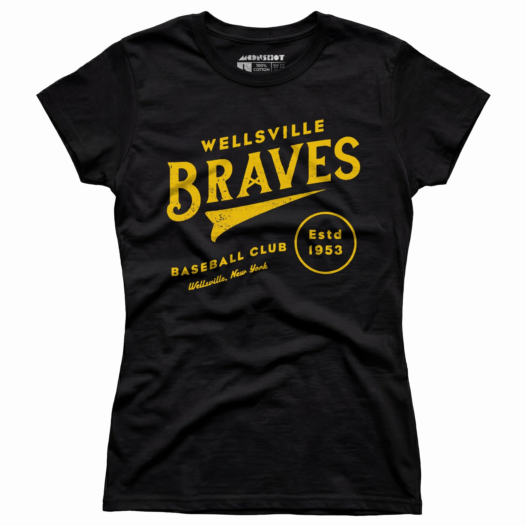 Wellsville Braves - New York - Vintage Defunct Baseball Teams - Women's T-Shirt