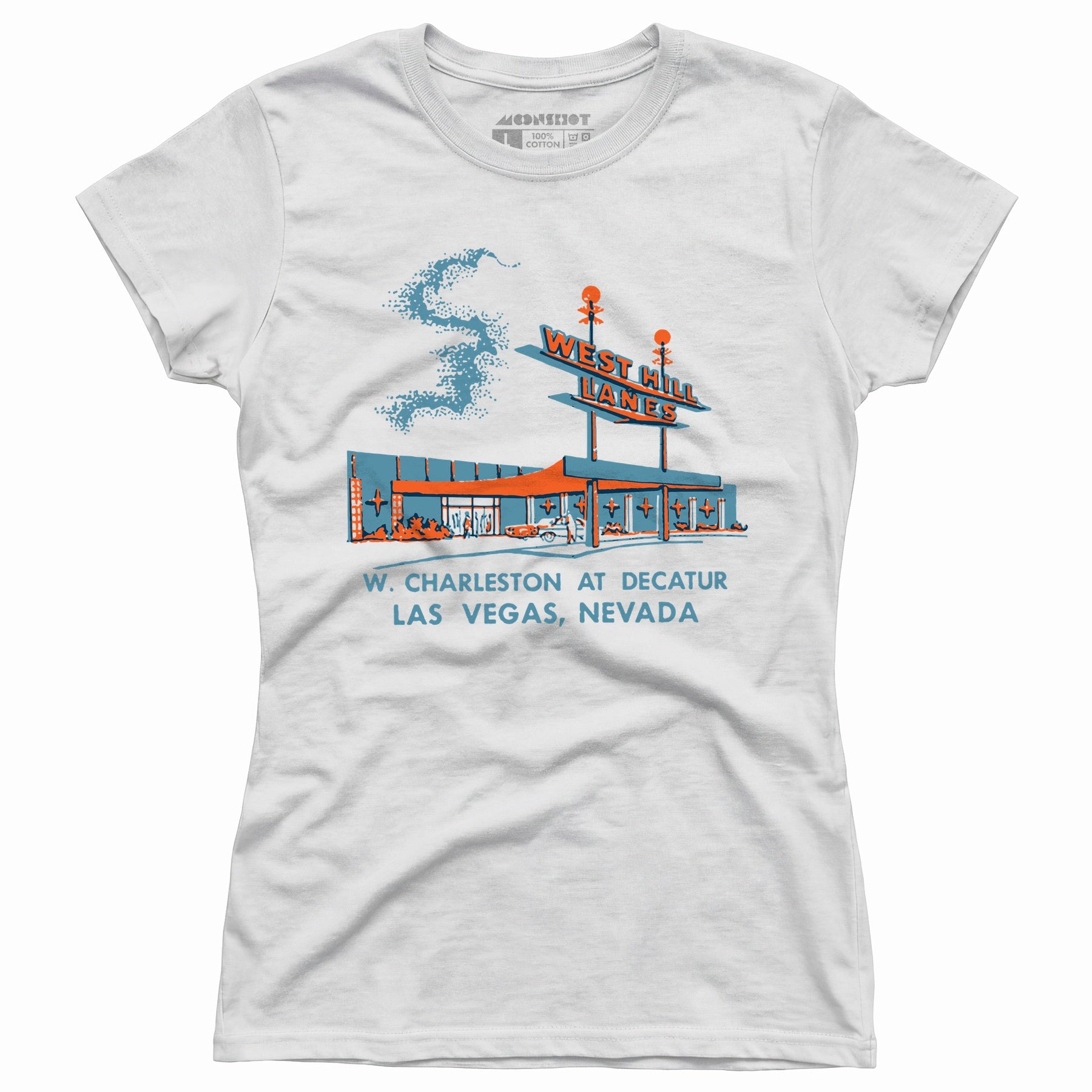 West Hill Lanes - Las Vegas, NV - Vintage Bowling Alley - Women's T-Shirt