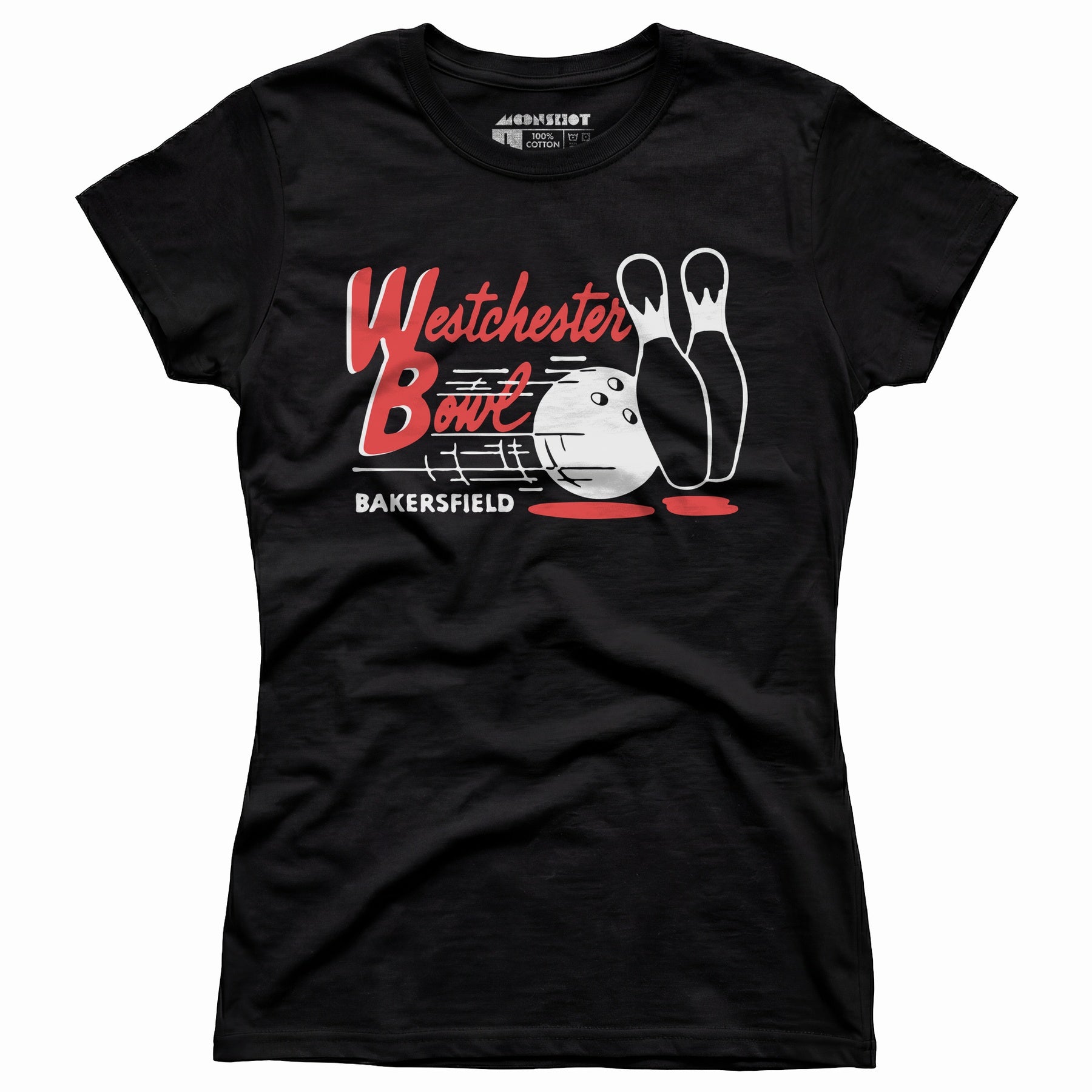 Westchester Bowl - Bakersfield, CA - Vintage Bowling Alley - Women's T-Shirt