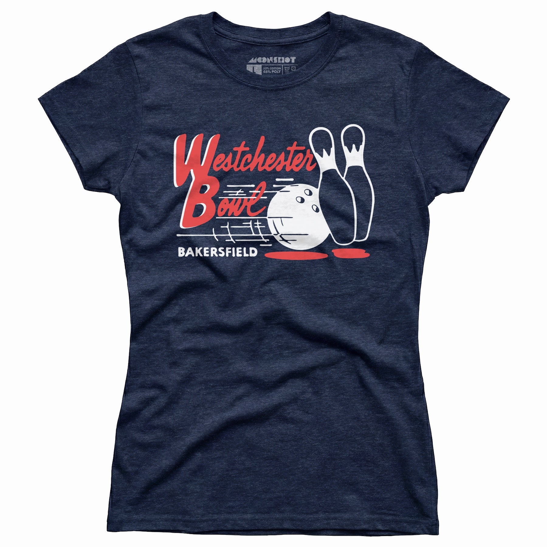 Westchester Bowl - Bakersfield, CA - Vintage Bowling Alley - Women's T-Shirt
