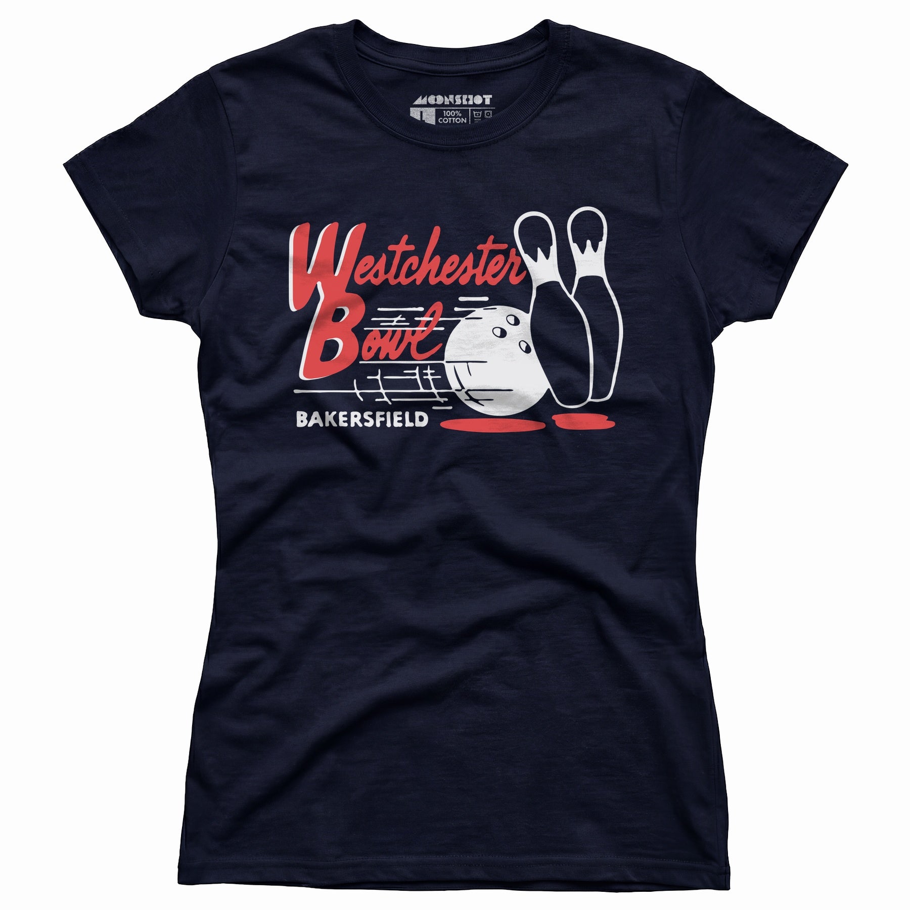 Westchester Bowl - Bakersfield, CA - Vintage Bowling Alley - Women's T-Shirt