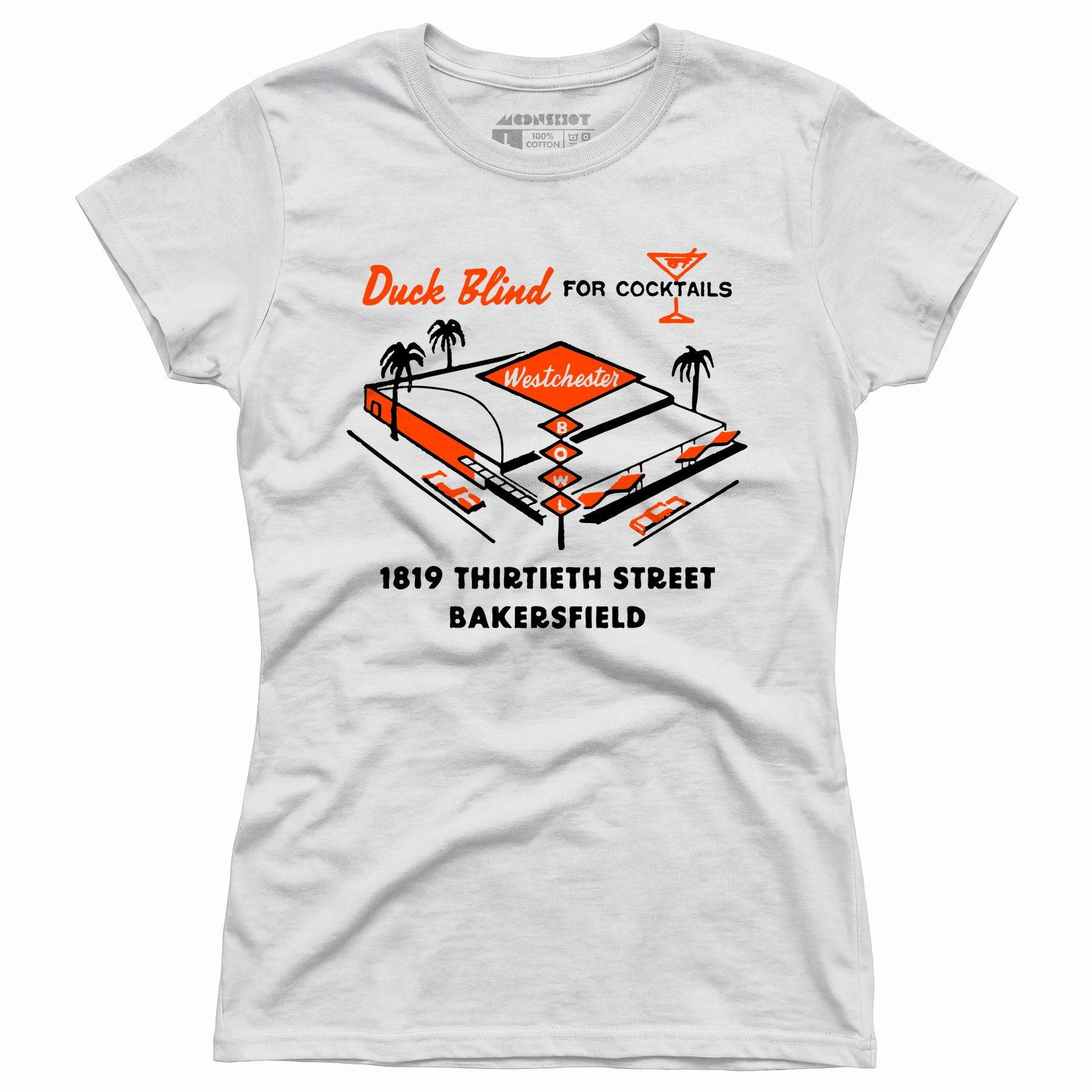 Westchester Bowl v2 - Bakersfield, CA - Vintage Bowling Alley - Women's T-Shirt