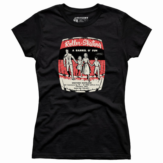 Westview Skateland - Columbus, OH - Vintage Roller Rink - Women's T-Shirt