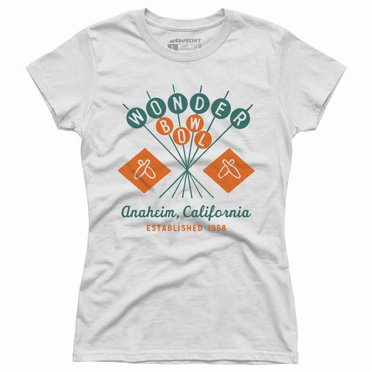 Wonder Bowl - Anaheim, CA - Vintage Bowling Alley - Women's T-Shirt