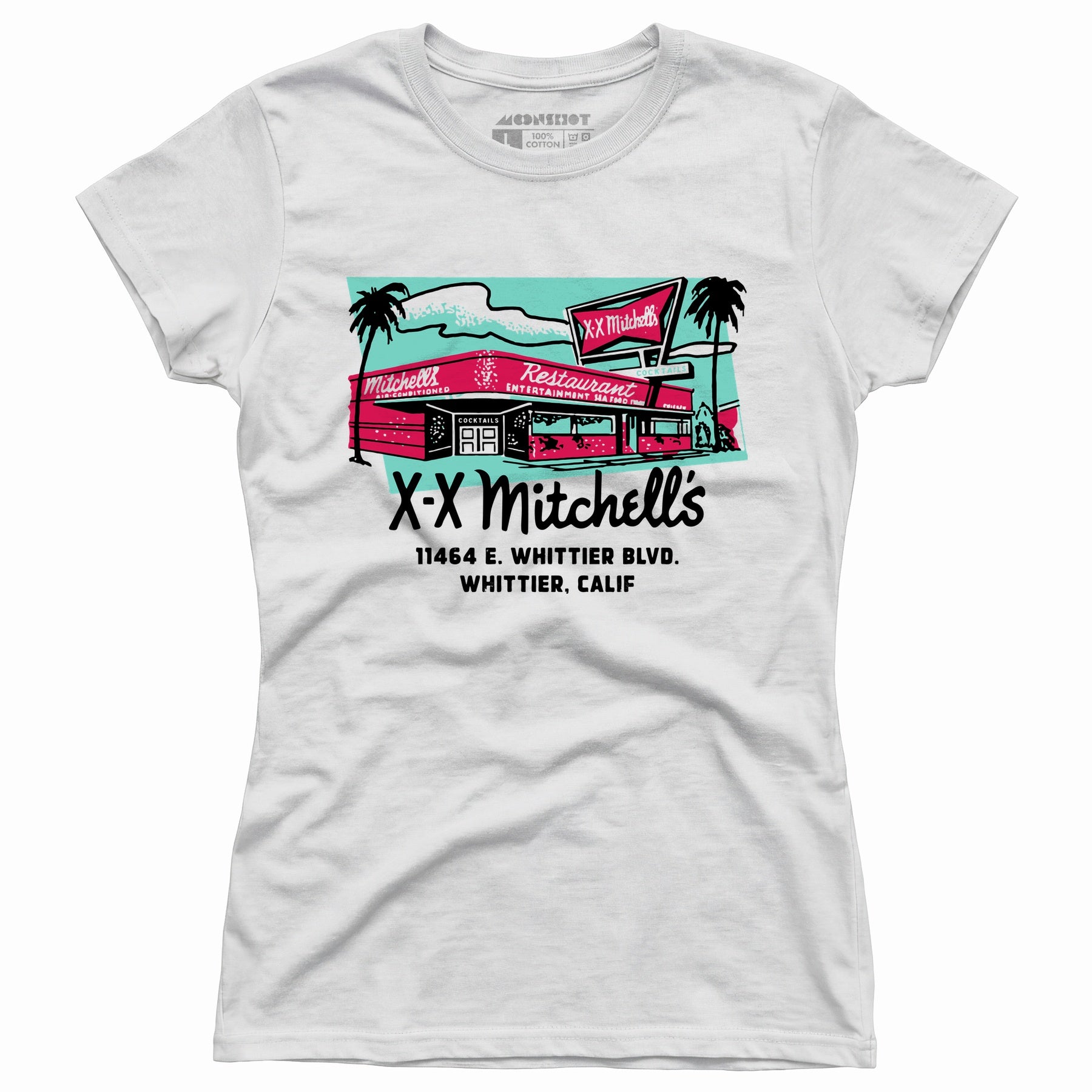 X-X Mitchell's - Whittier, CA - Vintage Restaurant - Women's T-Shirt