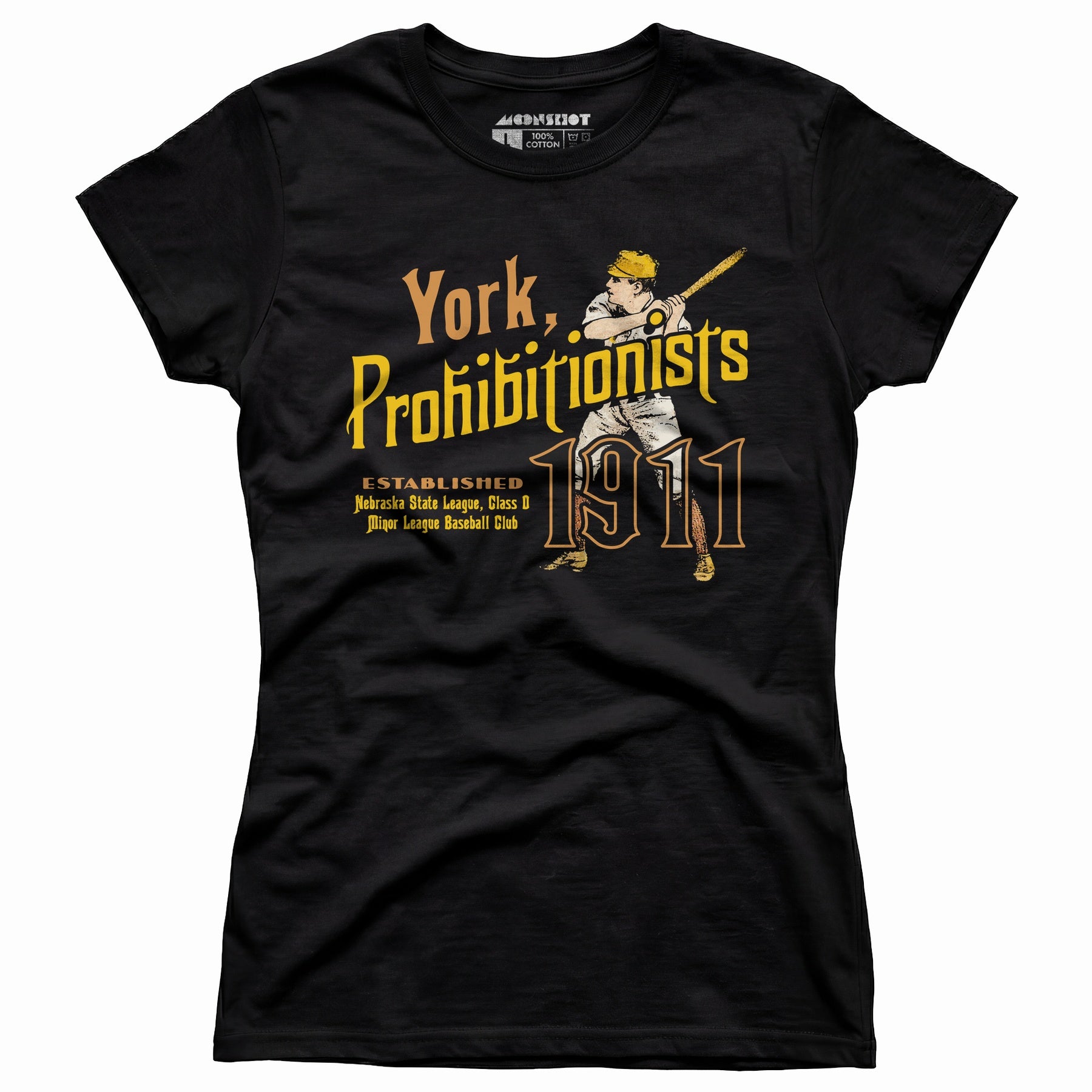 York Prohibitionists - Nebraska - Vintage Defunct Baseball Teams - Women's T-Shirt
