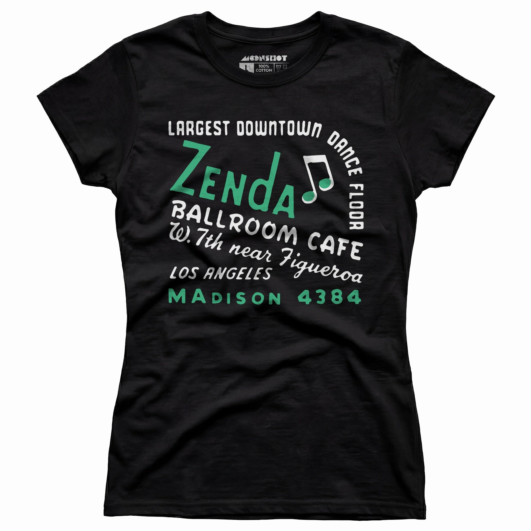 Zenda Ballroom Cafe - Los Angeles, CA - Vintage Nightclub - Women's T-Shirt