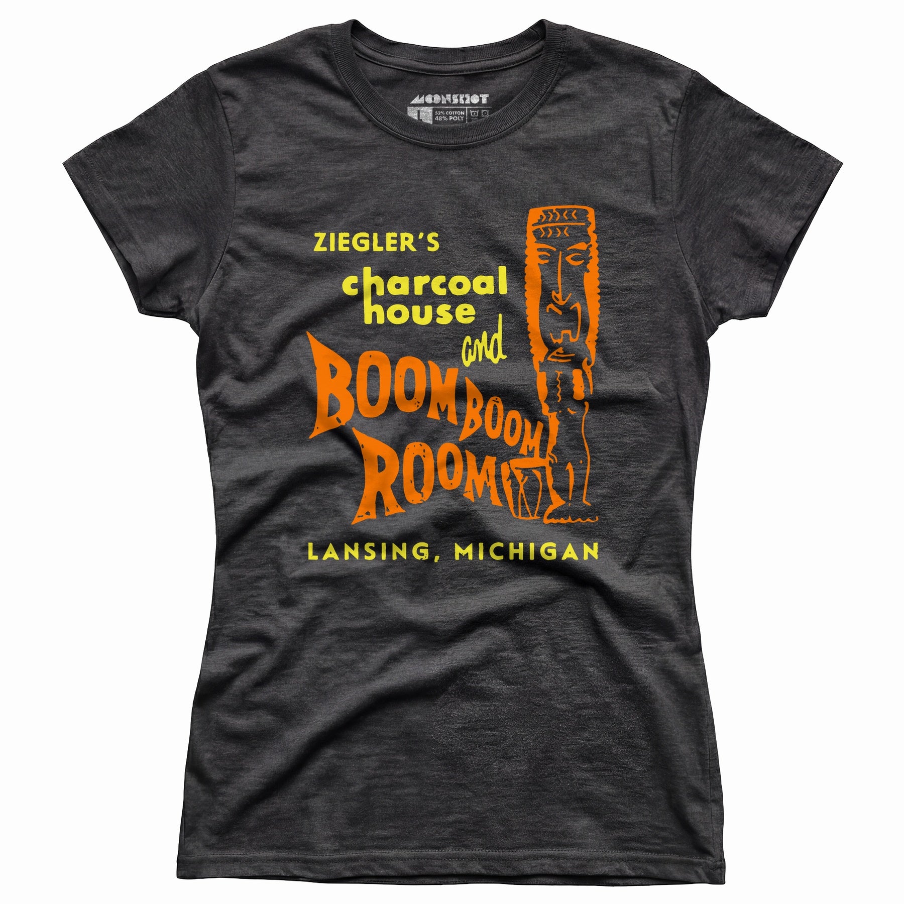 Ziegler's Charcoal House & Boom Boom Room - Lansing, MI - Vintage Tiki Bar - Women's T-Shirt