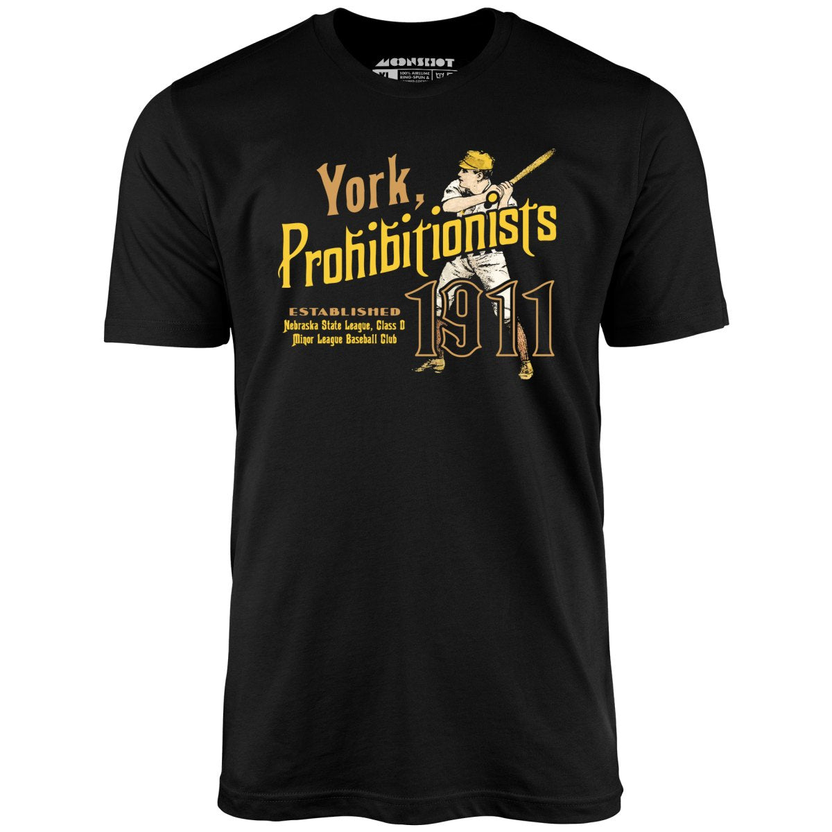 York Prohibitionists - Nebraska - Vintage Defunct Baseball Teams - Unisex T-Shirt