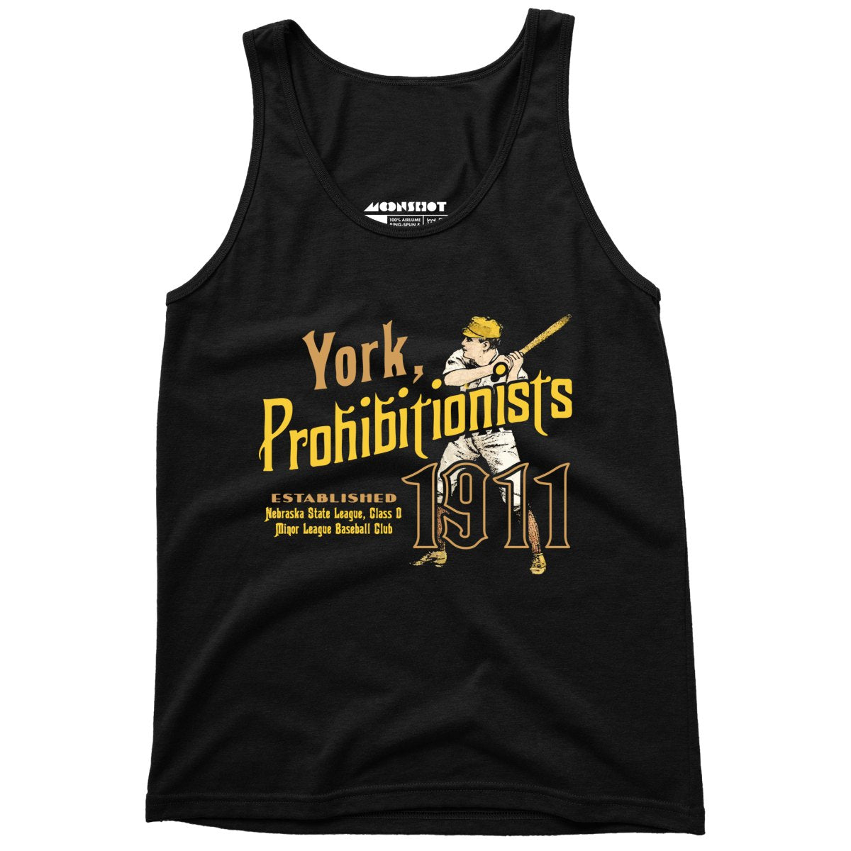 York Prohibitionists - Nebraska - Vintage Defunct Baseball Teams - Unisex Tank Top
