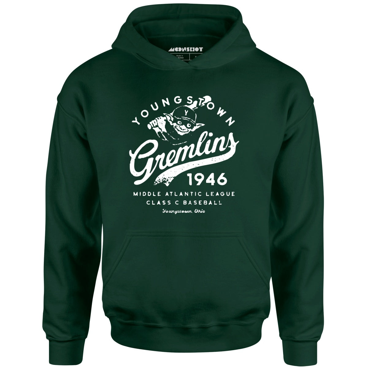 Youngstown Gremlins - Ohio - Vintage Defunct Baseball Teams - Unisex Hoodie
