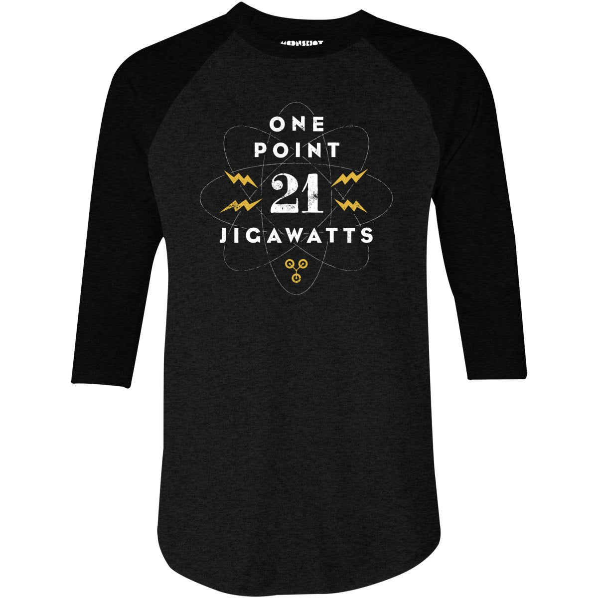 1.21 Jigawatts - 3/4 Sleeve Raglan T-Shirt