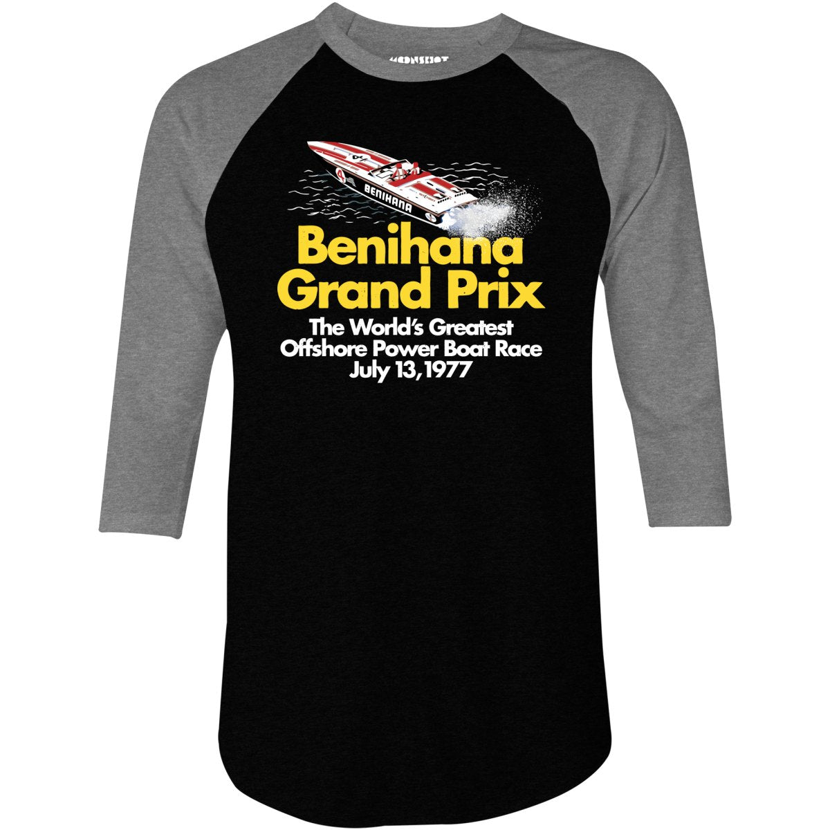 1977 Benihana Grand Prix - 3/4 Sleeve Raglan T-Shirt