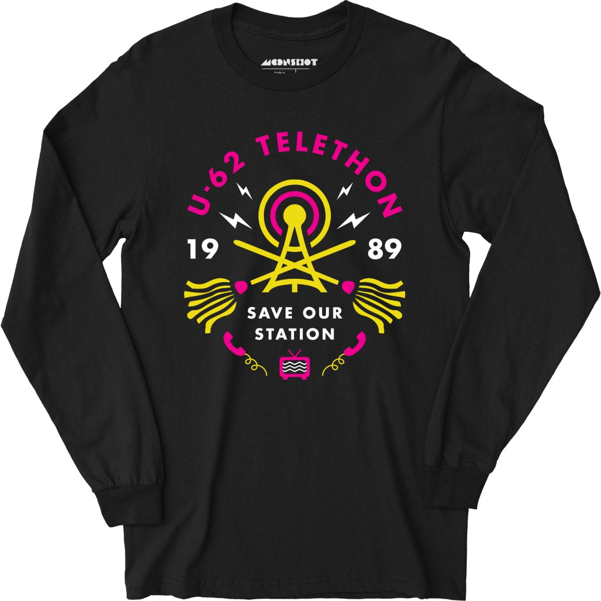 1989 UHF U-62 Telethon - Long Sleeve T-Shirt