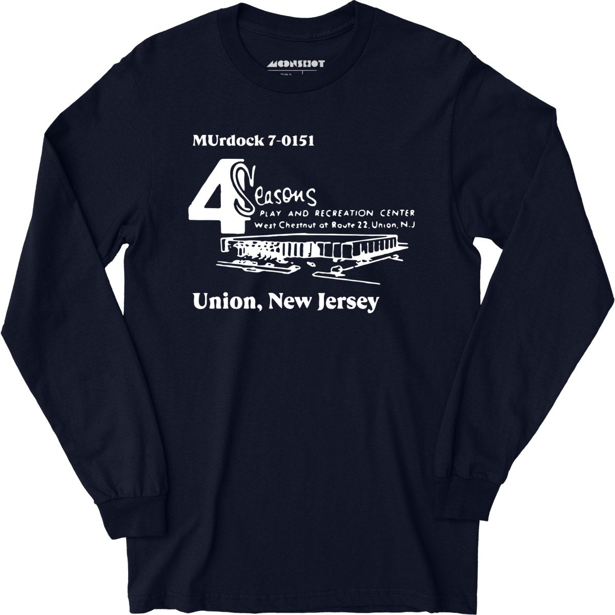 4 Seasons - Union, NJ - Vintage Bowling Alley - Long Sleeve T-Shirt