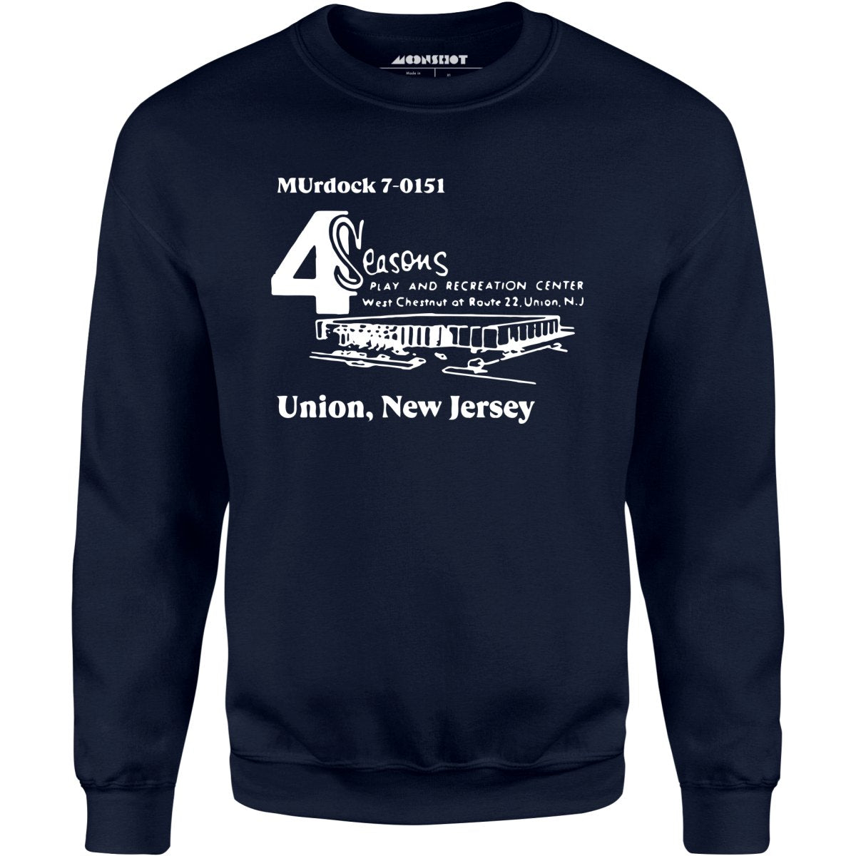 4 Seasons - Union, NJ - Vintage Bowling Alley - Unisex Sweatshirt