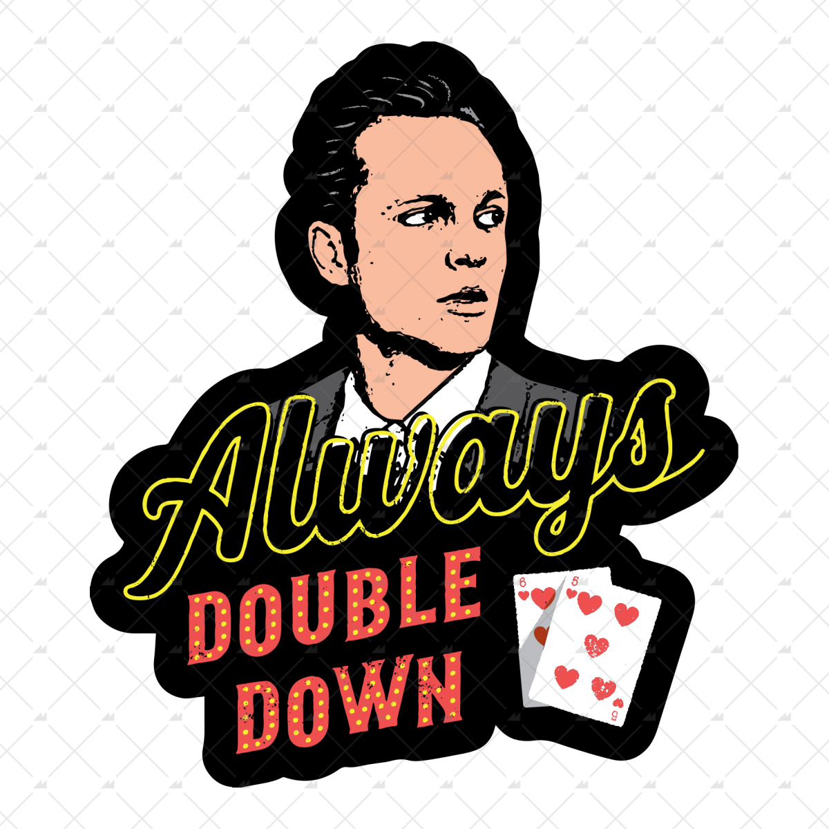 Always Double Down - Sticker