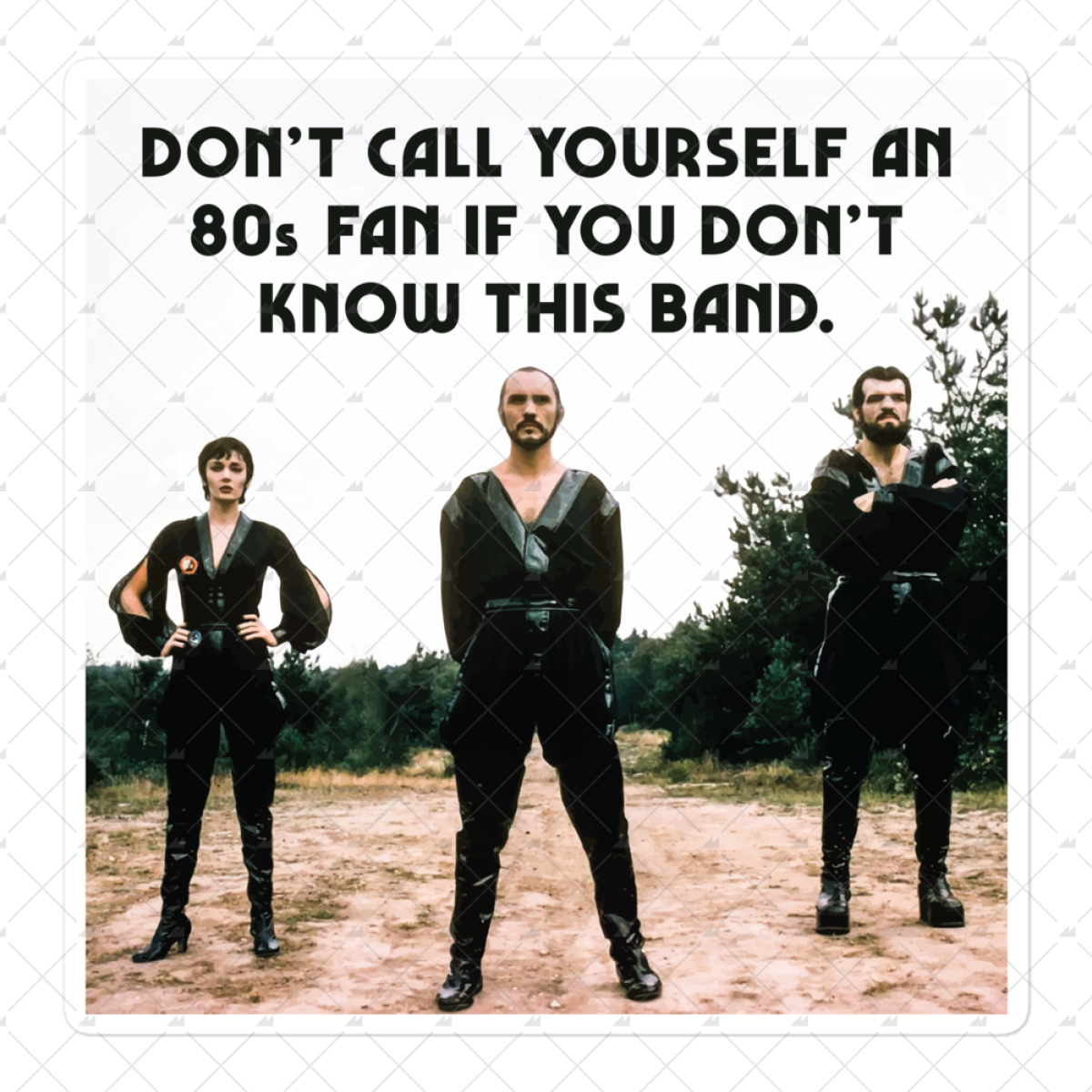 Kryptonian 80s Band - Sticker
