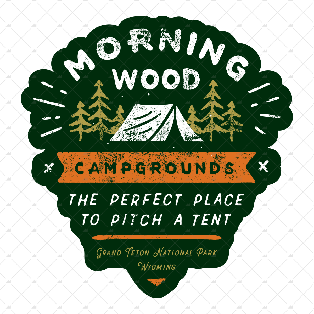 Morning Wood Campgrounds  - Sticker