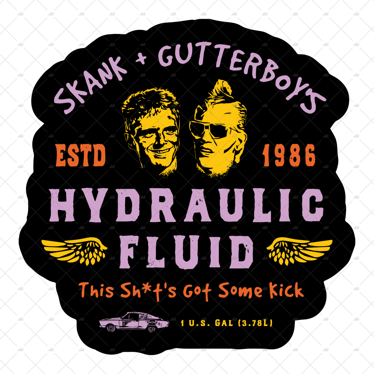 Skank & Gutterboy's Hydraulic Fluid - Sticker