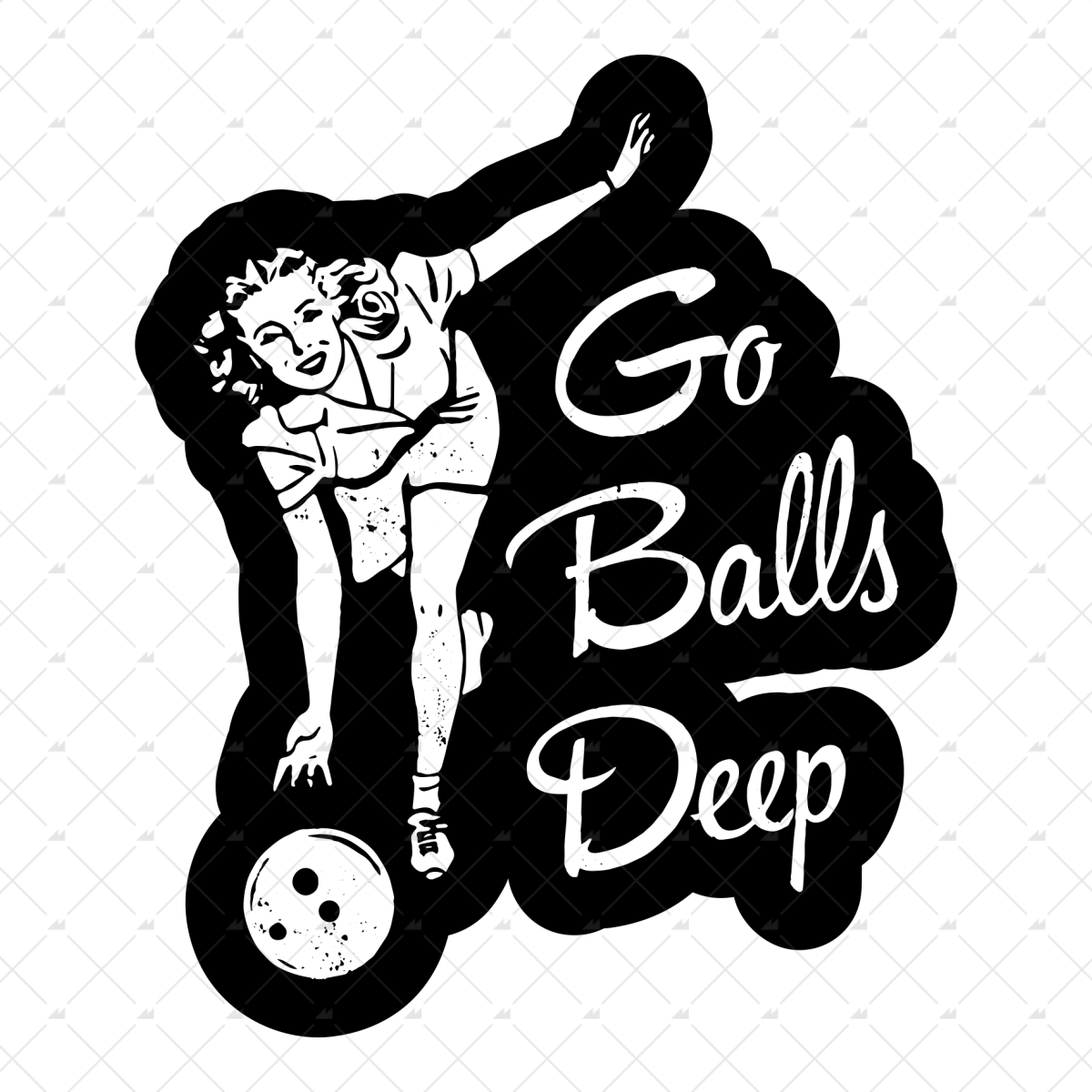 Go Balls Deep - Sticker