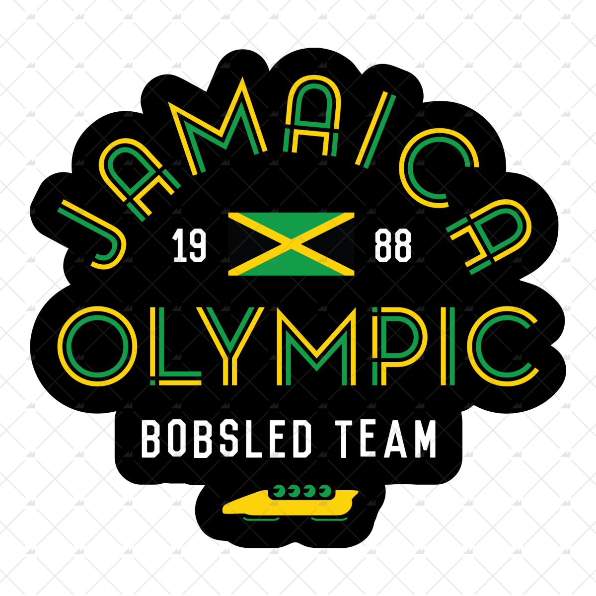 Jamaica Olympic Bobsled Team - Sticker