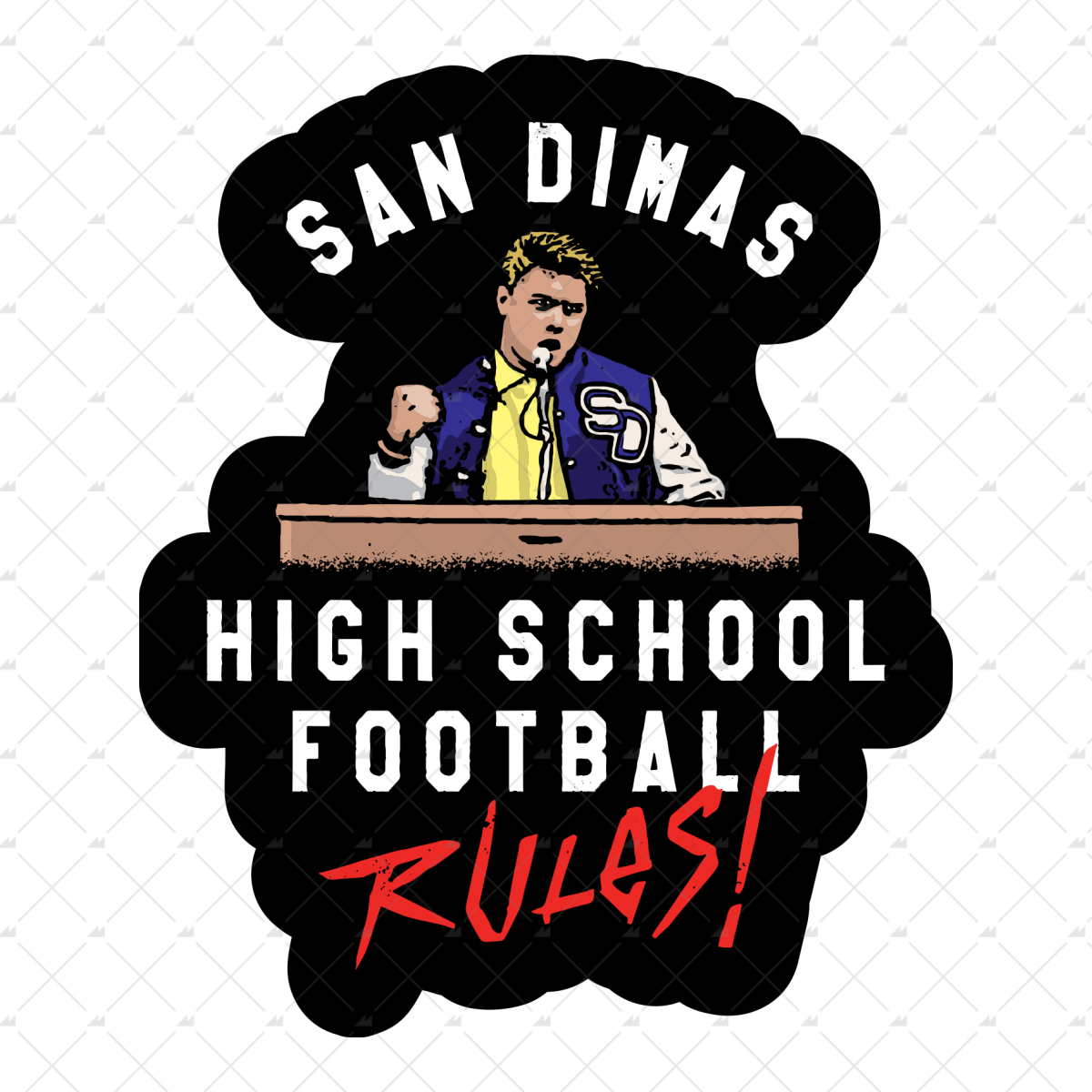 San Dimas Football Rules - Sticker