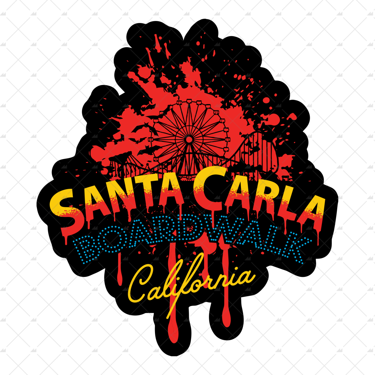 Santa Clara Boardwalk - Sticker