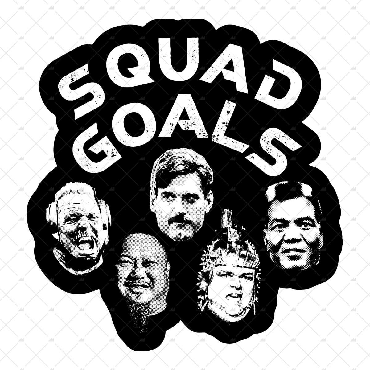 Squad Goals Running Man - Sticker