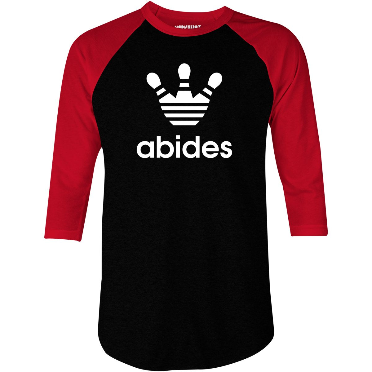 Abides Lebowski Bowling - 3/4 Sleeve Raglan T-Shirt