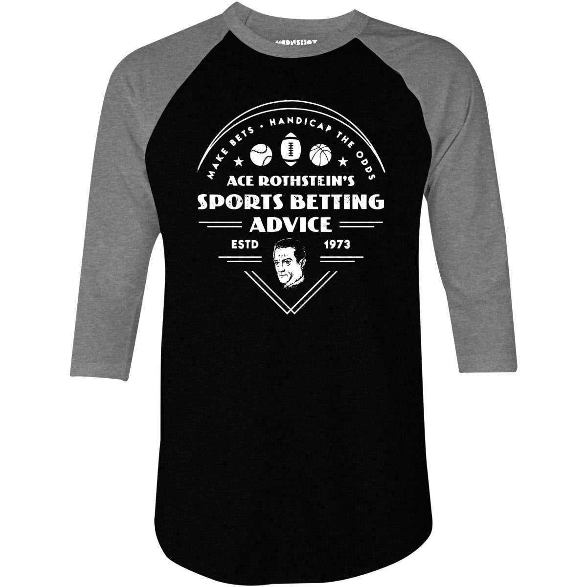 Ace Rothstein's Sports Betting Advice - 3/4 Sleeve Raglan T-Shirt