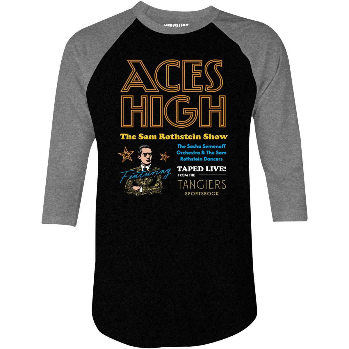 Aces High - Sam Rothstein Show - 3/4 Sleeve Raglan T-Shirt