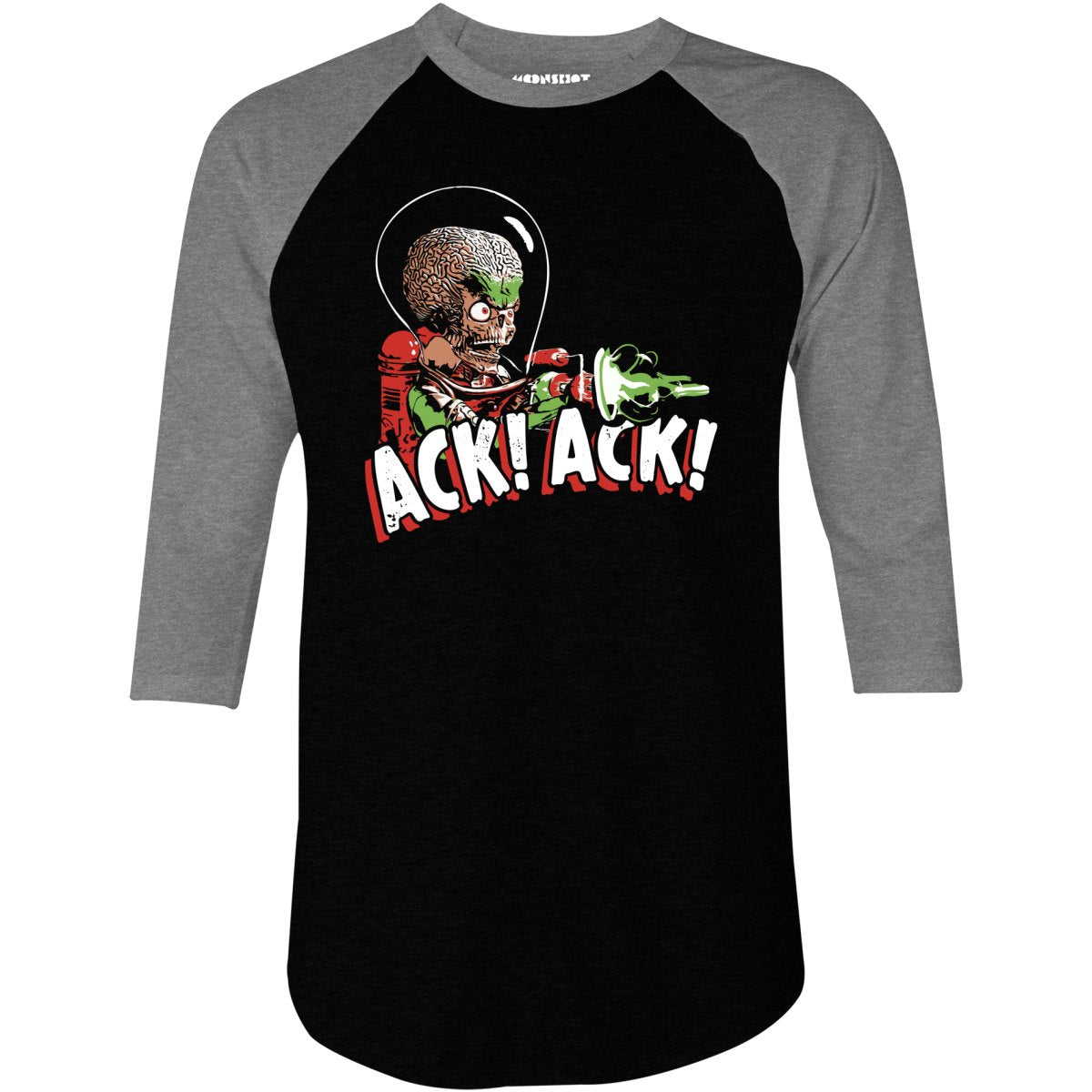 Ack! Ack! - 3/4 Sleeve Raglan T-Shirt