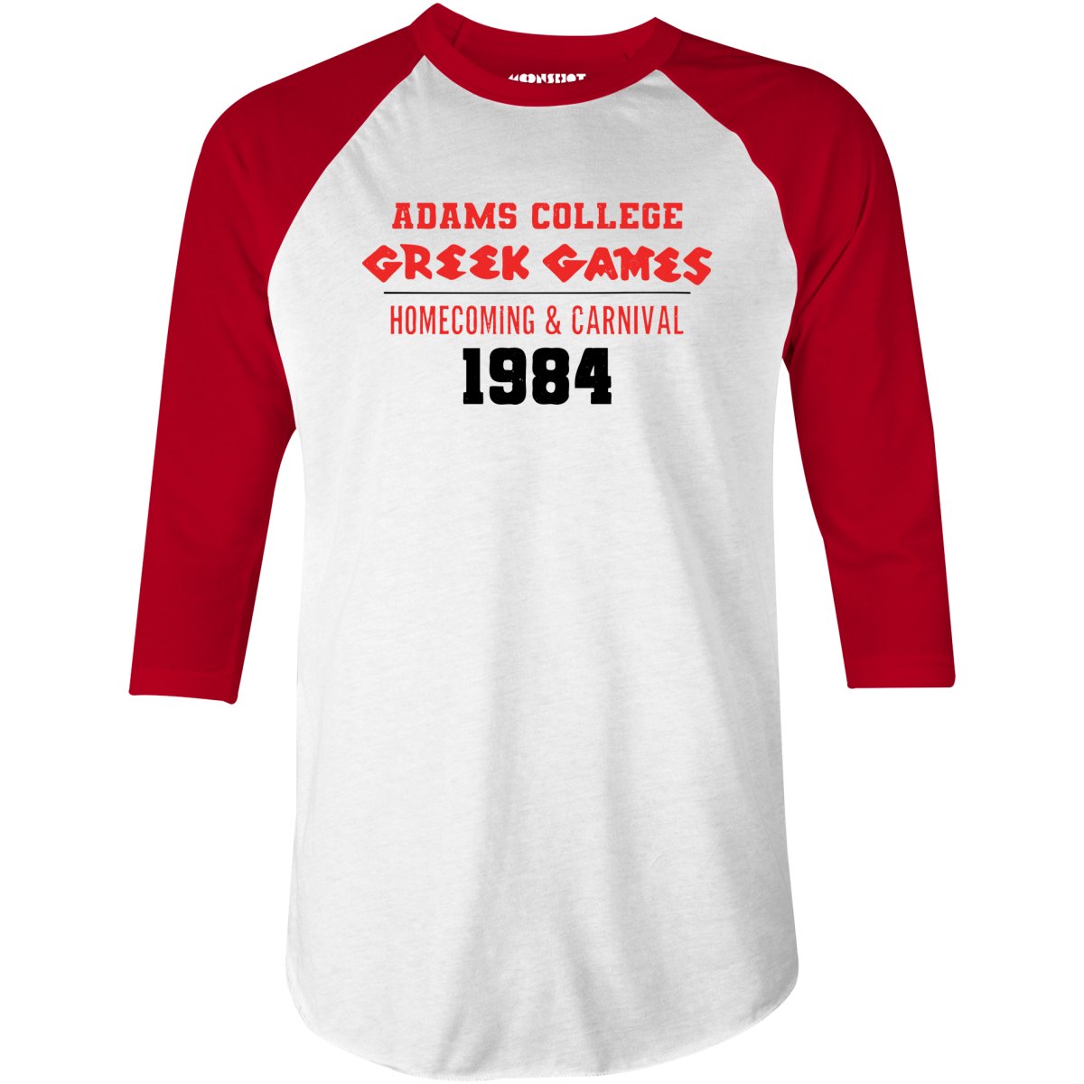 Adams College Greek Games 1984 - 3/4 Sleeve Raglan T-Shirt