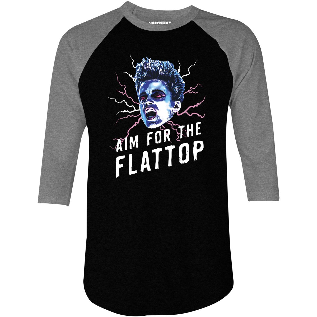Aim For The Flattop - 3/4 Sleeve Raglan T-Shirt