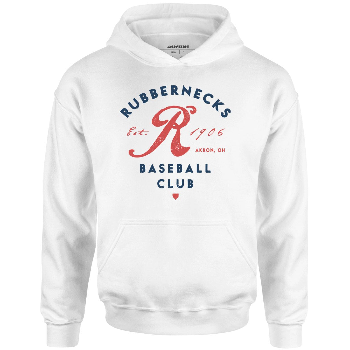 Akron Rubbernecks - Ohio - Vintage Defunct Baseball Teams - Unisex Hoodie