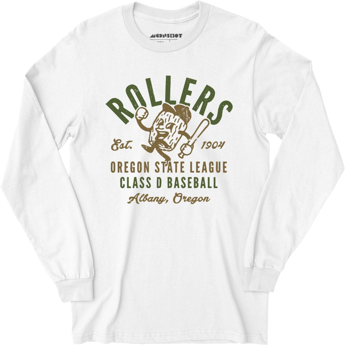 Albany Rollers - Oregon - Vintage Defunct Baseball Teams - Long Sleeve T-Shirt