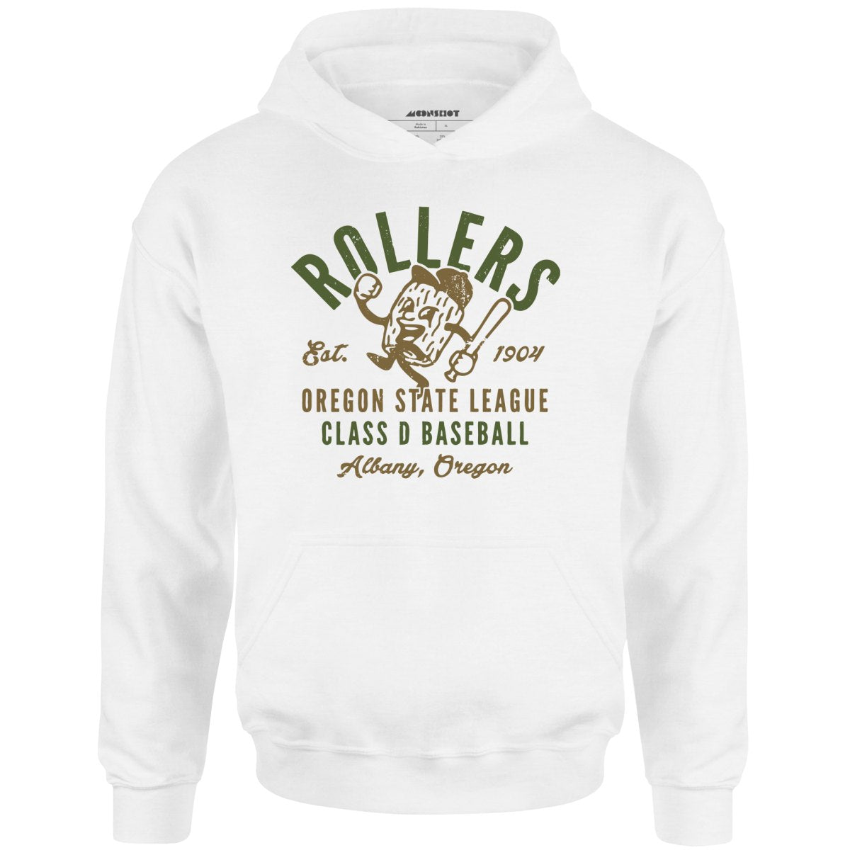 Albany Rollers - Oregon - Vintage Defunct Baseball Teams - Unisex Hoodie