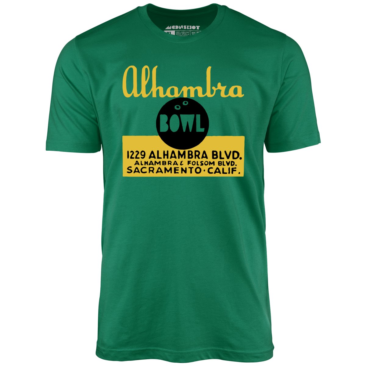Alhambra Bowl - Sacramento, CA - Vintage Bowling Alley - Unisex T-Shirt