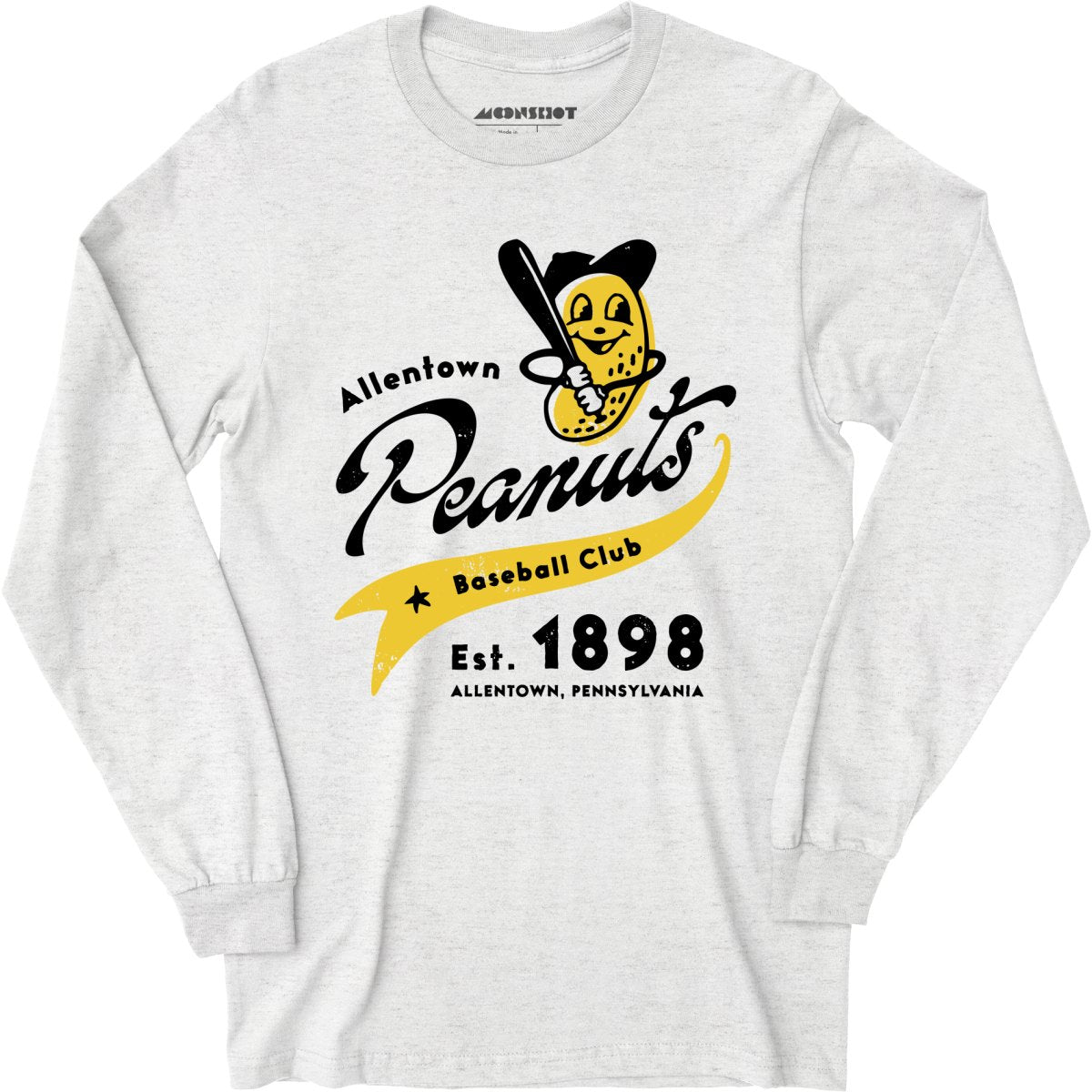 Allentown Peanuts - Pennsylvania - Vintage Defunct Baseball Teams - Long Sleeve T-Shirt