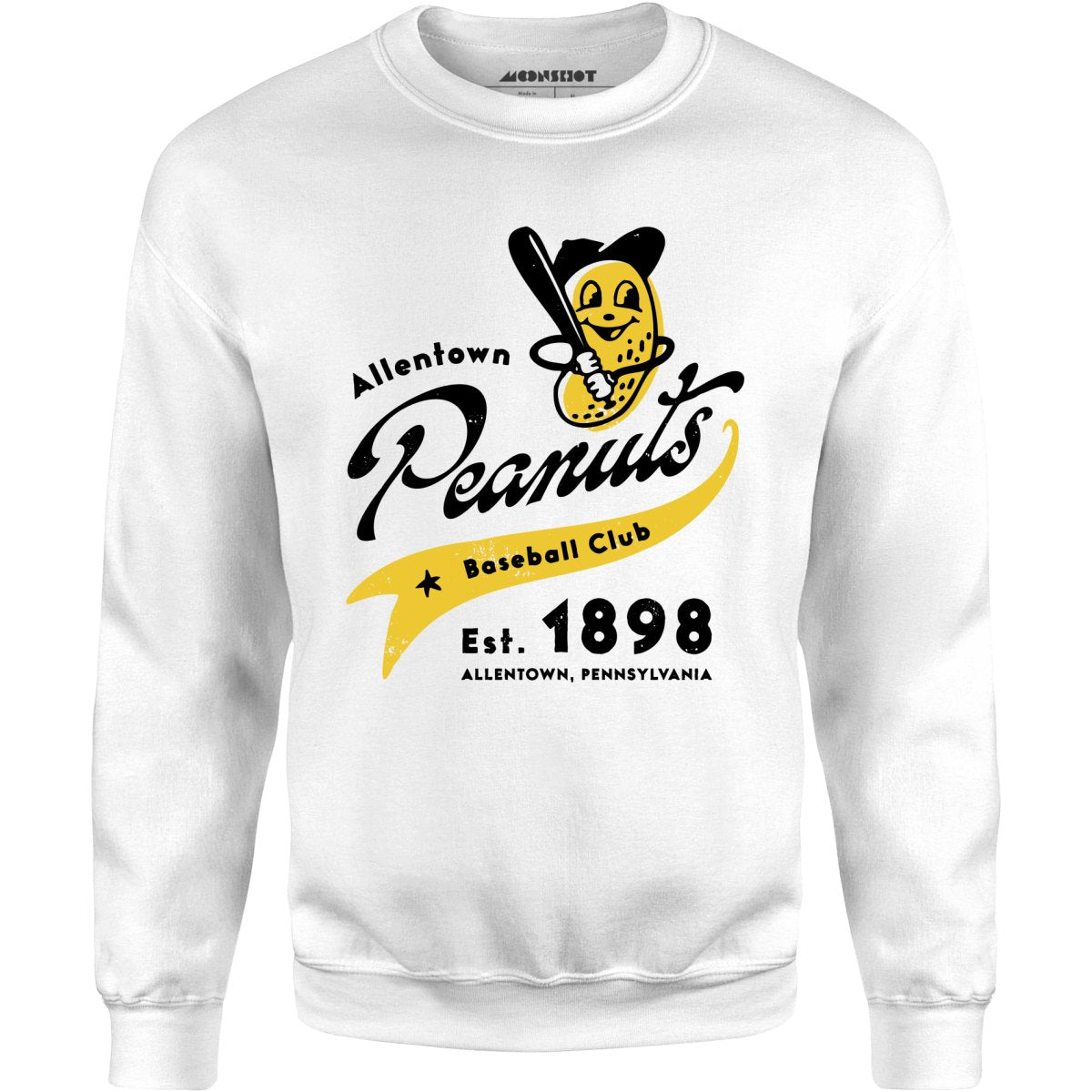 Allentown Peanuts - Pennsylvania - Vintage Defunct Baseball Teams - Unisex Sweatshirt